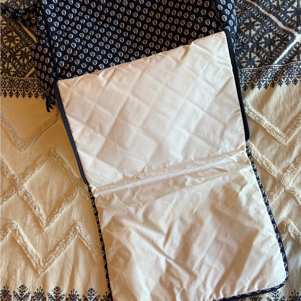Block Print Pierre Deux Navy Diaper bag- vintage like new condition French